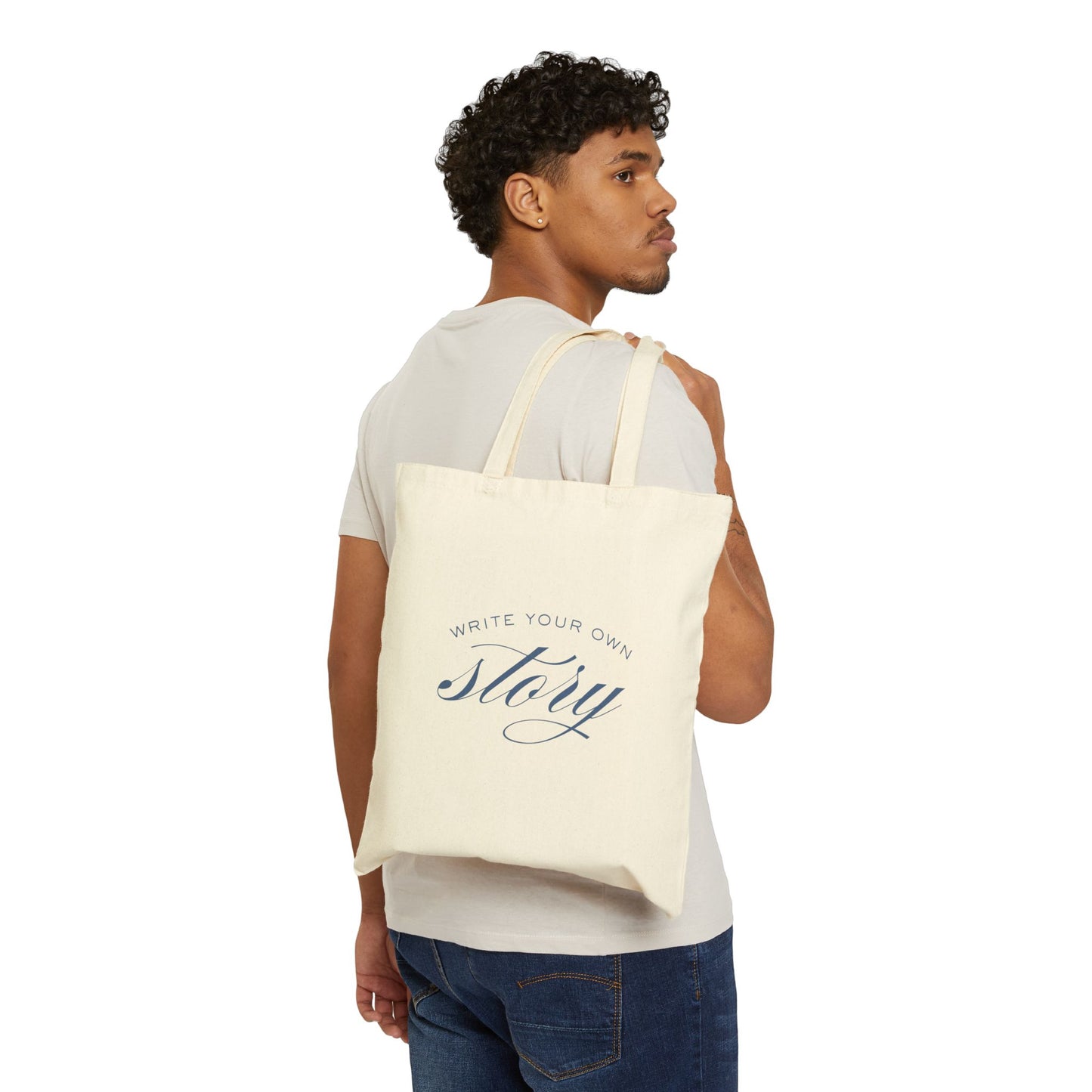 "Write Your Own Story" Canvas Tote