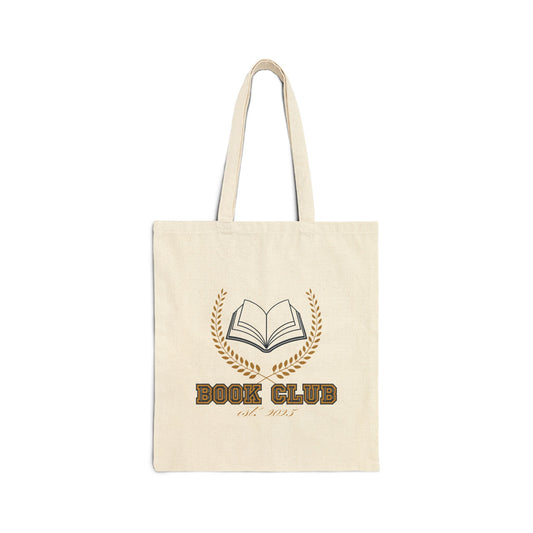 "Book Club Logo" Canvas Tote