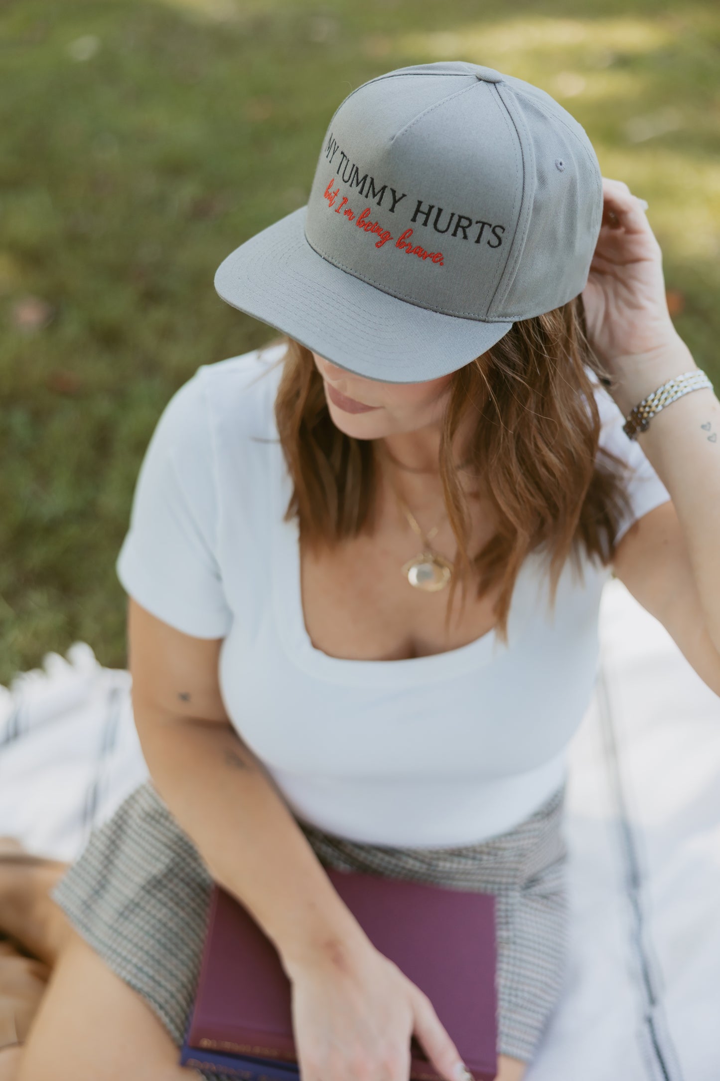 "My Tummy Hurts" Trucker Hat