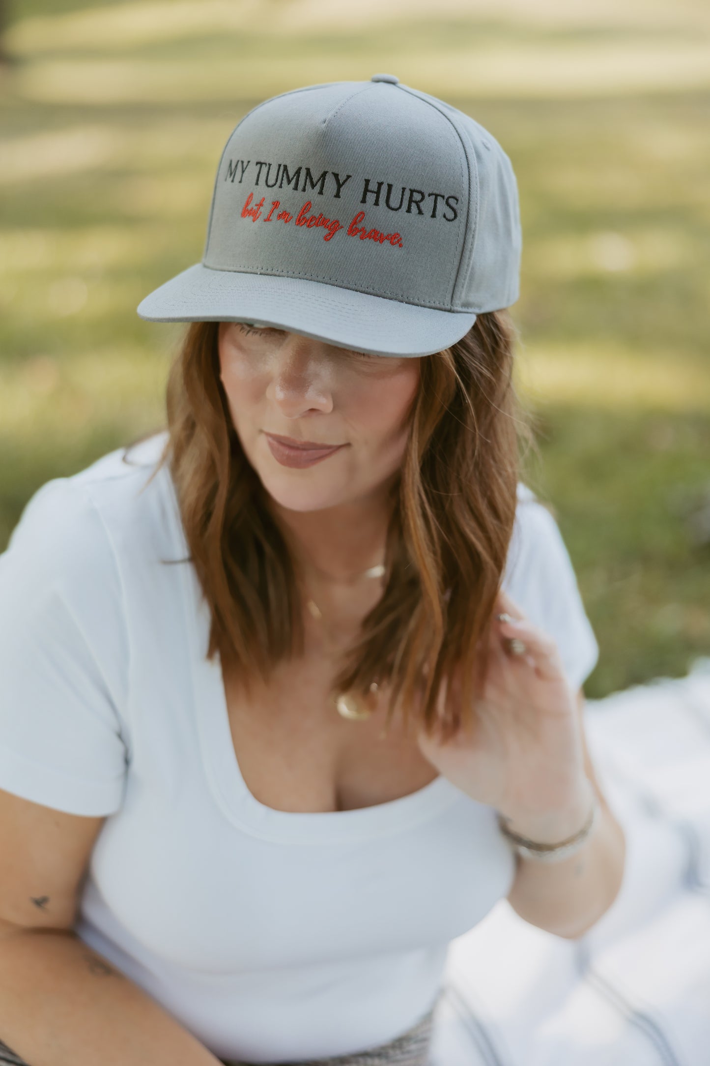 "My Tummy Hurts" Trucker Hat