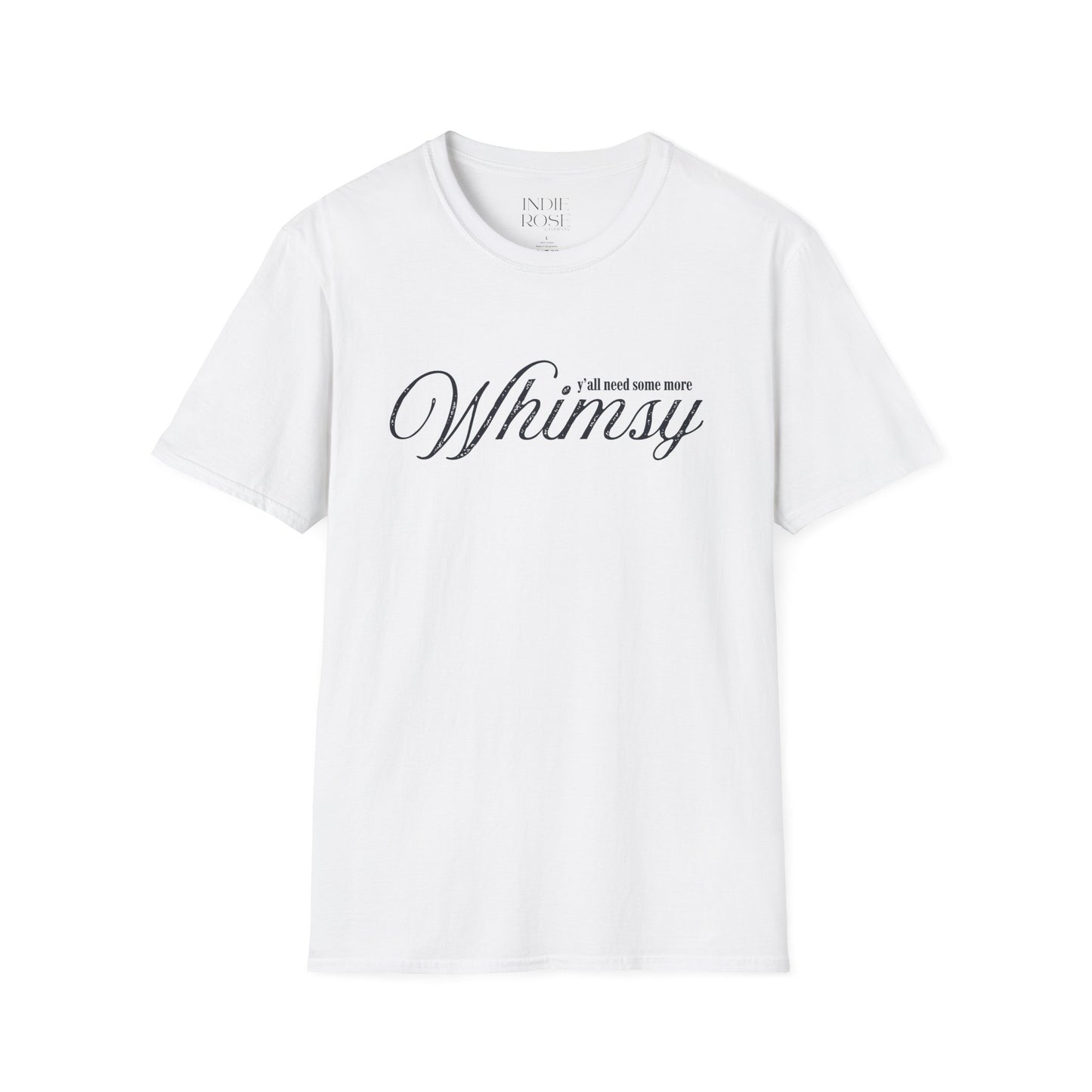 Whimsy script typography T-Shirt | minimalist word art
