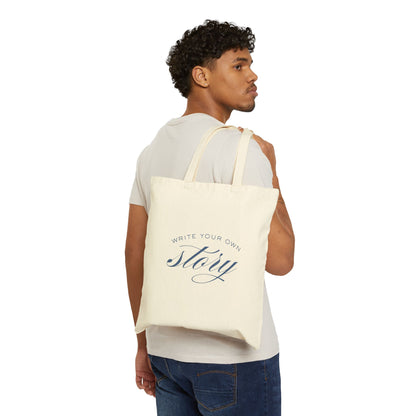 "Write Your Own Story" Canvas Tote