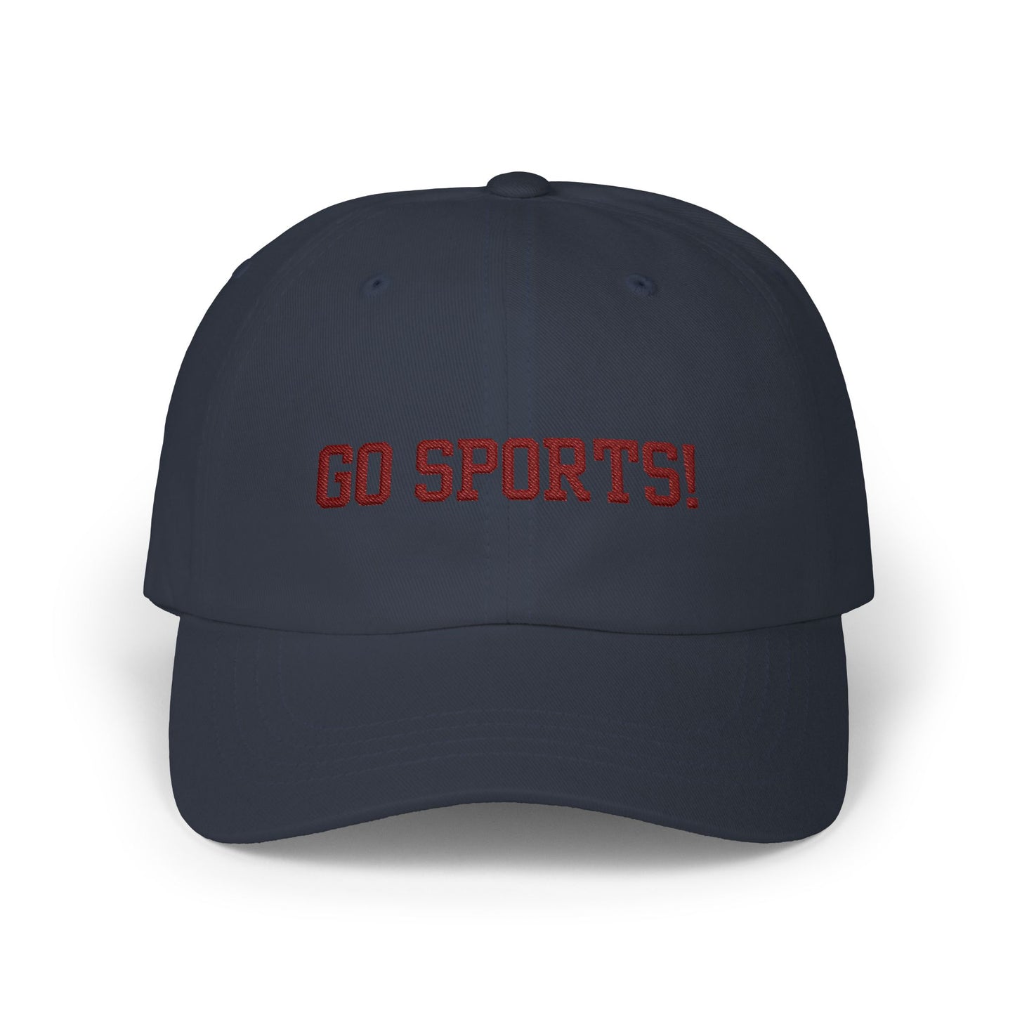 "GO SPORTS!"  Embroidered Baseball Cap
