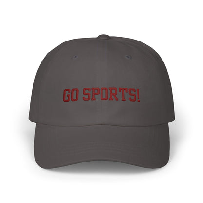 "GO SPORTS!"  Embroidered Baseball Cap