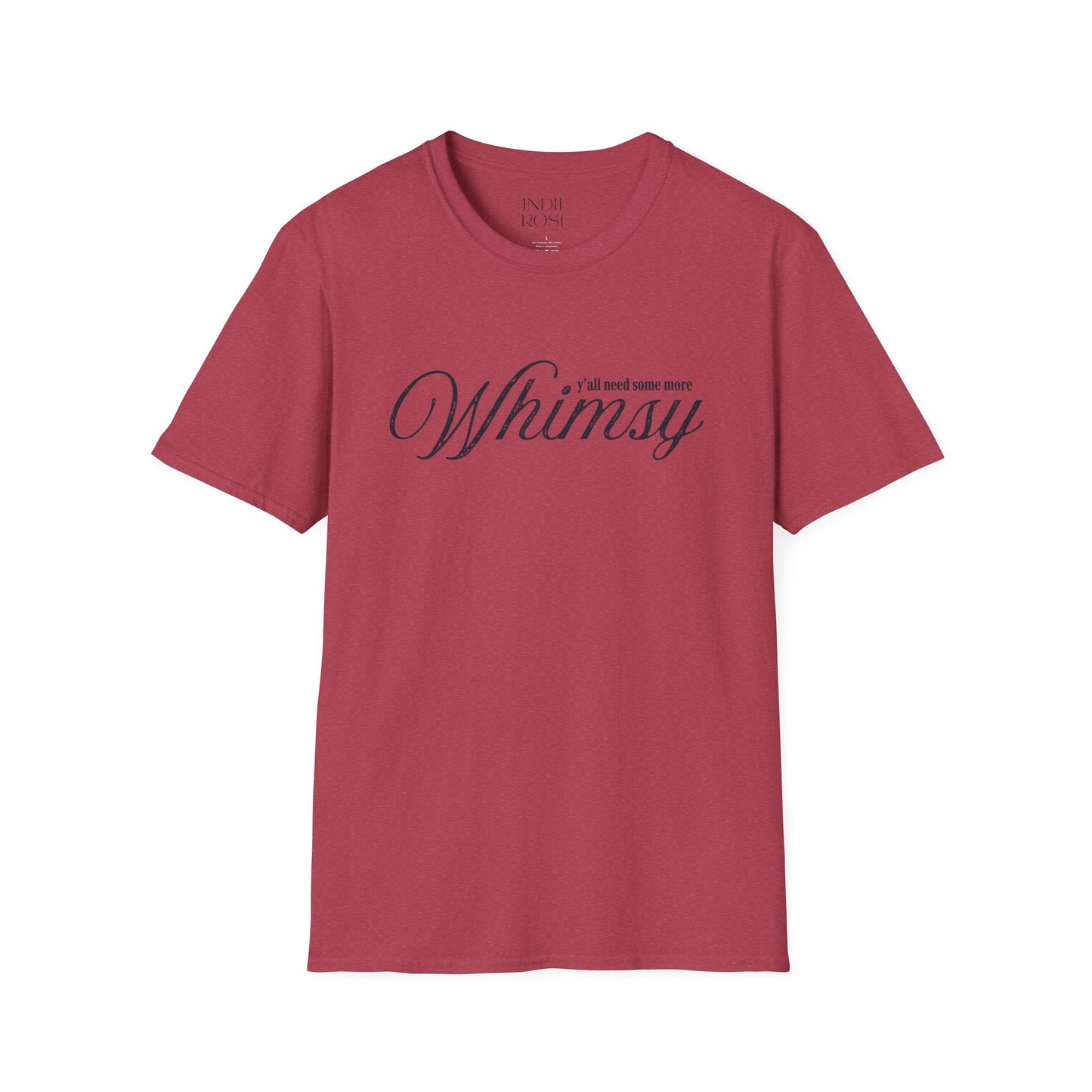 Whimsy script typography T-Shirt | minimalist word art