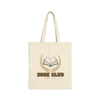 "Book Club Logo" Canvas Tote