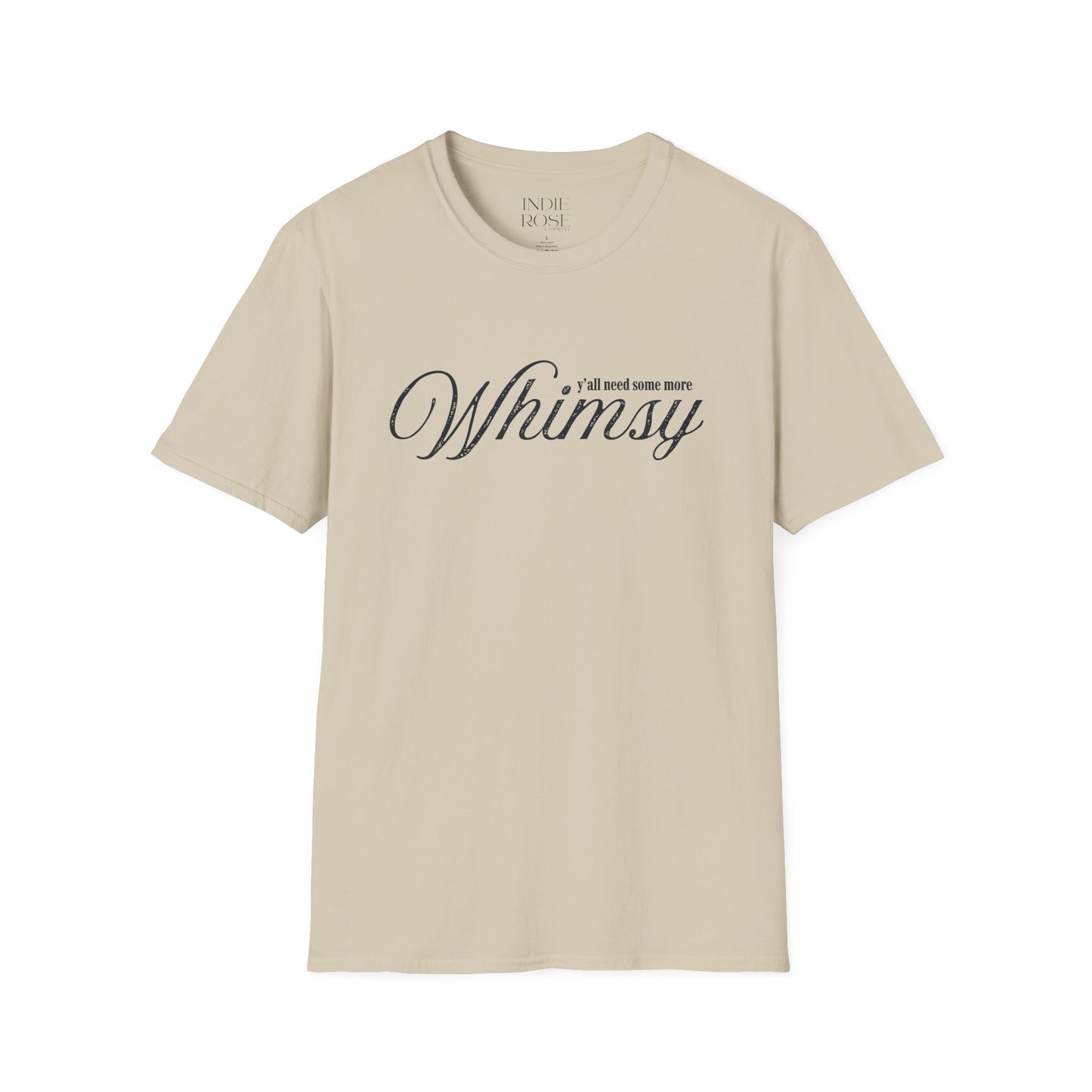 Whimsy script typography T-Shirt | minimalist word art