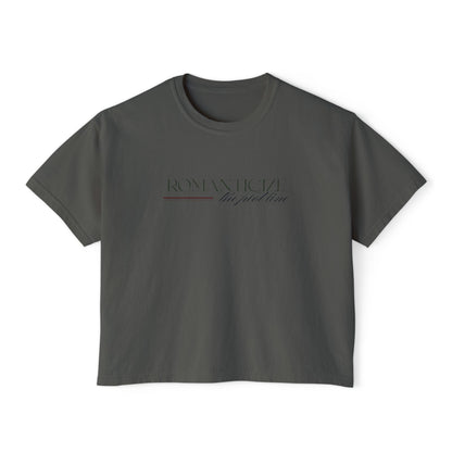"Romanticize The Plot Line" Cropped Tee